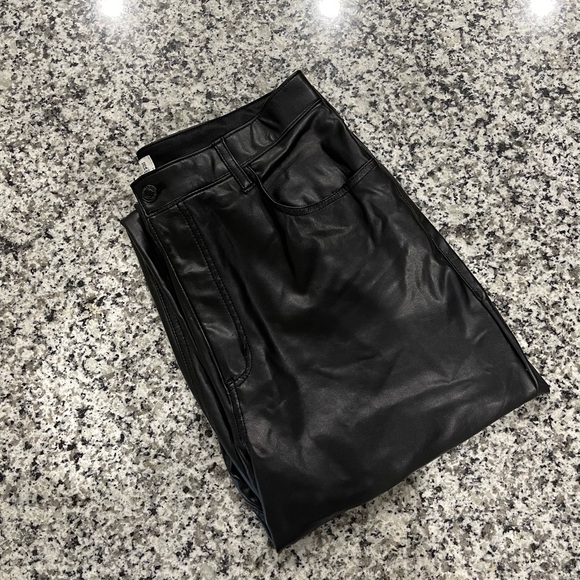 Abercrombie Vegan Leather Pants - Picture 1 of 3